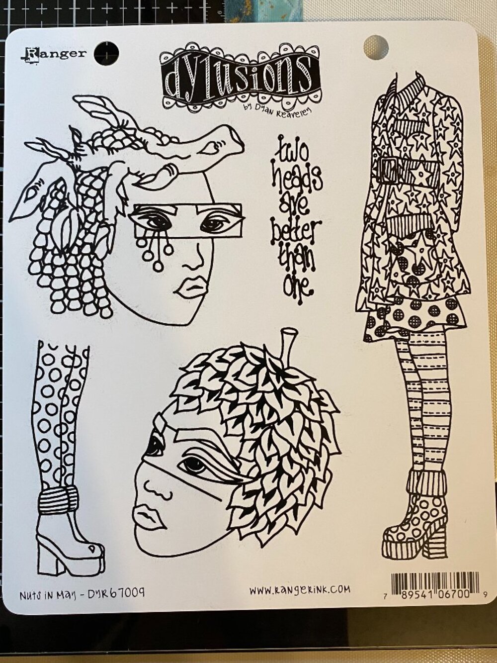 Dylusions Stamp Set: DYR67009-Nuts in May